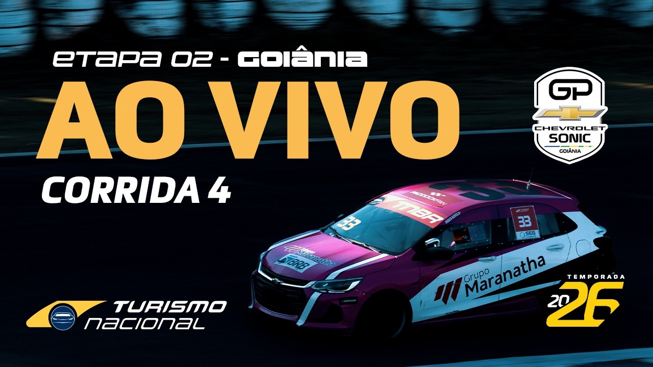 TURISMO NACIONAL 2026 | AO VIVO | 2ª ETAPA - CORRIDA 4 | GOIÂNIA, GO