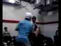 Hartman(blue shirt)vs blake(white shirt)