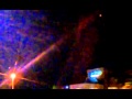 Bright blue UFO captured on mobile phone video