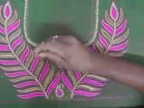 Aari embroidery work @ Jeysree Fashions designers & Embroidery -coimbatore ph 9944502922