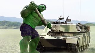 Hulk smashing tanks helicopters (and all kind of V