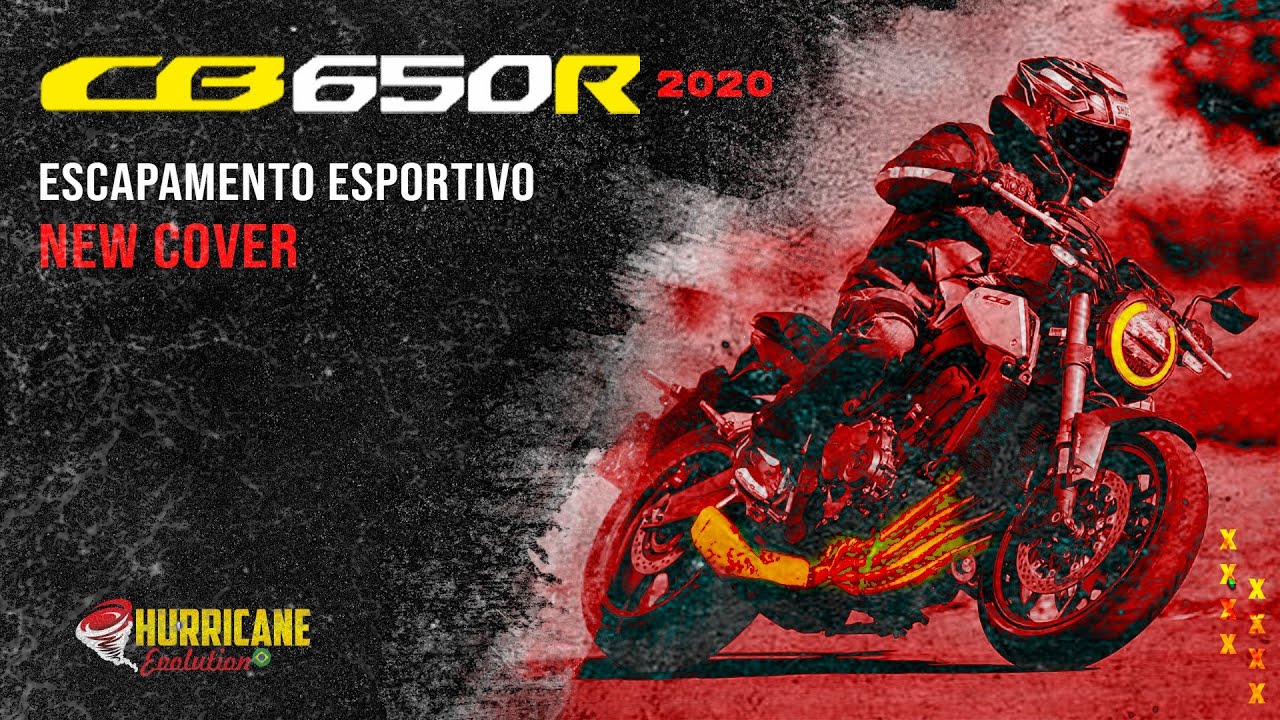 Capa do vídeo  Escapamento Esportivo New Cover Cortando Honda CB 650R 2020 A 2022