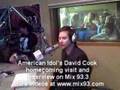 Mix 93.3 talks with David Cook