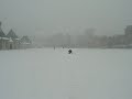 Snow falling in Montreal on January 15, 2007