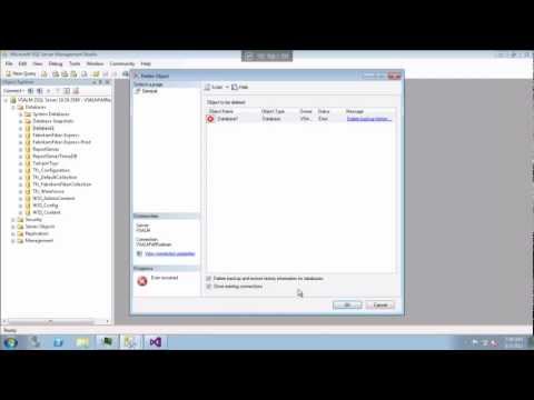 how to attach sql database to visual studio