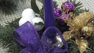 Výroba vánočních svícnů v Domově pro seniory