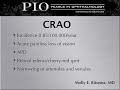 Pearls in Ophthalmology Grand Rounds Case: CRAO Pearls in Ophthalmology Grand Rounds Case: CRAO