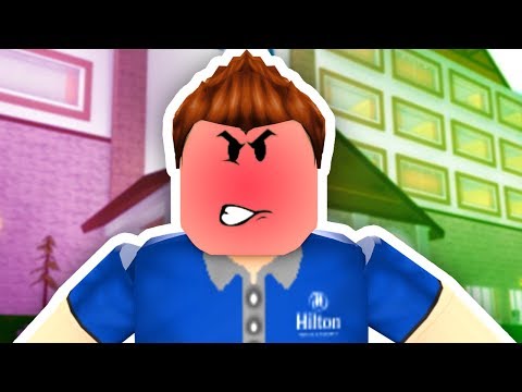 ADMIN KICKS US OUT IN ROBLOX HILTON HOTEL