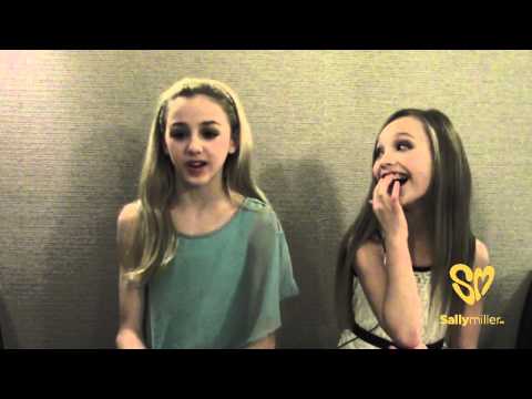 Chloe & Maddie of Dance Moms share a funny TCA Zac Efron Story Exclusively with Sally Miller Fans