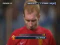 UEFA Super Cup 2008 Final - Paul Scholes Maradona's Style!!! United loss to Zenit