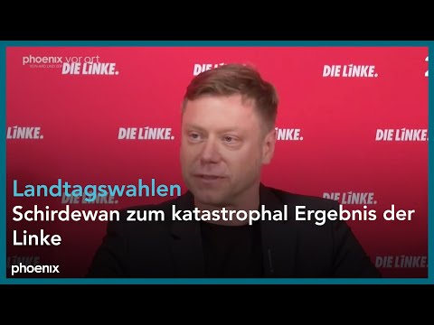 Parteivorsitzender Die Linke Martin Schirdewan zum katastrophalen Ergebnis bei den Landtagswahlen am 08.10.23