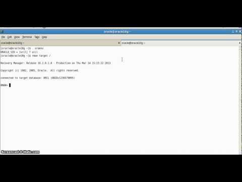 how to recover rman backup