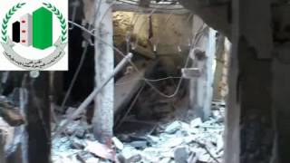 آثارالدمارالناتج عن تفجيرالبيوت في مخيم السيدة زينب ج1