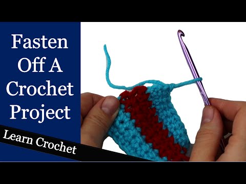 how to fasten ends crochet