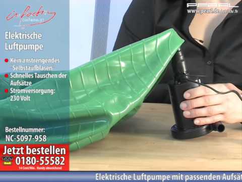 infactory Elektrische Luftpumpe für schnelles Auf- & Abpumpen