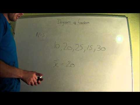 how to calculate degrees of freedom