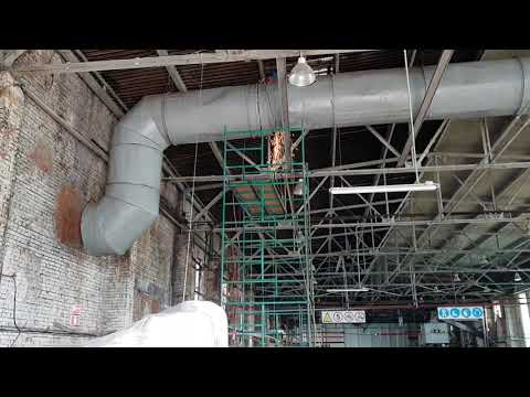 Демонтаж вентиляции, альпинистами на заводе IKEA Демонтаж вентиляции, альпинистами на заводе IKEA