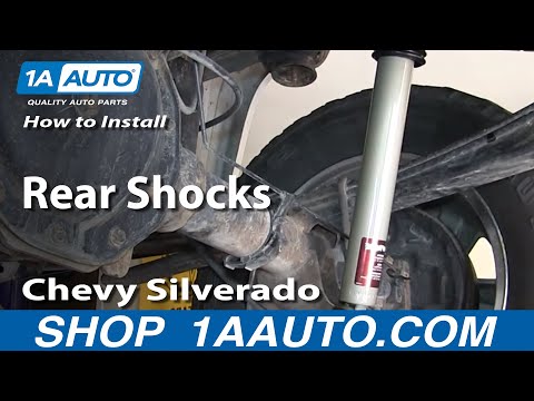 How To Install Replace rear Shocks 2007-13 Chevy Silverado GMC Sierra 1500