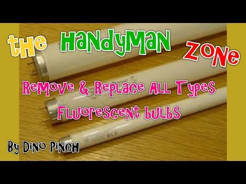 how to remove fluorescent light bulb