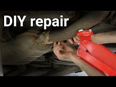 how to weld an exhaust leak