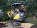 Koi Pond Digging with a Track Hoe B Koi Pond Digging with a Track Hoe B