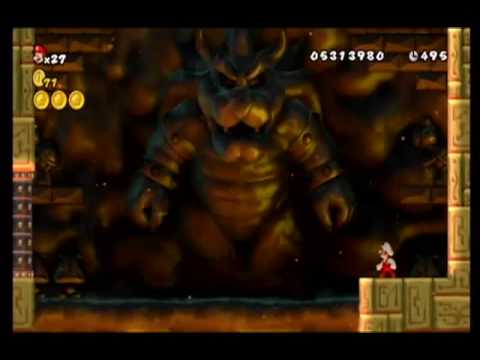 New Super Mario Bros. Wii Final Boss and Ending (Commentary)