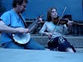 kari and i, playing after the rest of the band went back to work.