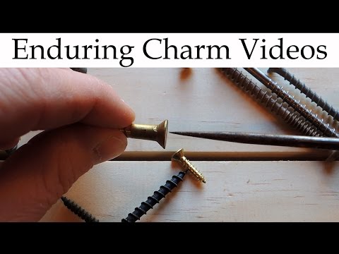 how to sink screws into wood