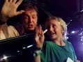 after the rehearsal in tel aviv my son waited with alot of patience to the car of sir paul to go out. everybody told himthere is no chance that the car will stop but my son knewhe will succeed. and indeed when sir mccartney sawhim waving with a piece of paper he stopped the carand all the convoy, and gave him a signature...leaving all the guards completely astounded!!