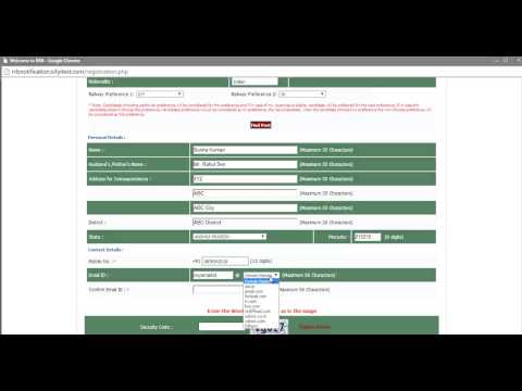 how to fill rrb application