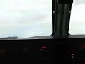 Wideroe Dash 8 Take off, cockpit view Stavanger SVG Norway