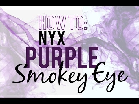 how to do purple smokey eyes