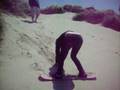 Me doing the new sandboading cat-claw.