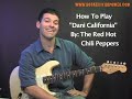 Dani California   Red Hot Chili Peppers Guitar Lesson