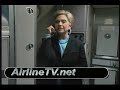 Hillary Clinton airline flight attendant announcement