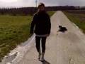 Sacha en Jaqueline Loomans met Cliff op les bij HSP