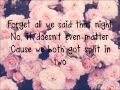 One Direction Half A Heart lyrics One Direction Half A Heart lyrics