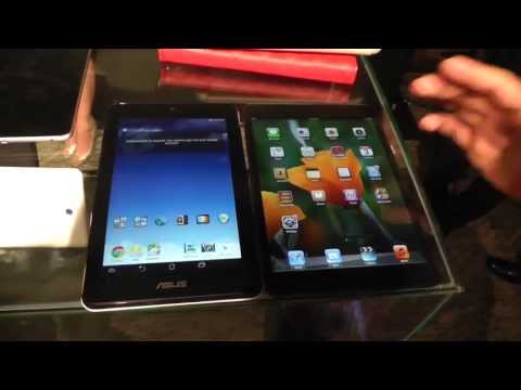 ipad hd - ASUS MeMO Pad HD 7 budget tablet vs. Apple iPad mini - comparison at Computex 2013 - http://www.mobilegeeks.com - We're quickly comparing the iPad mini with ...