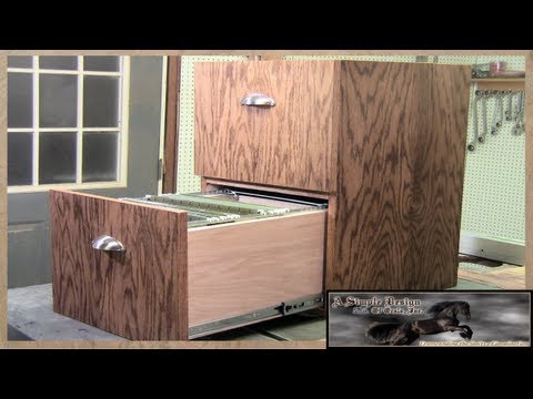 drawers - This week, I am making a 2 drawer filing cabinet for my grandfather, join me as I walk you through building this simple construction Oak Cabinet. Congratulat...