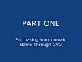 GVO - Getting Started - Step One