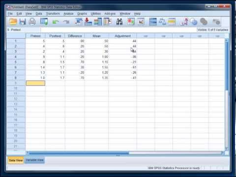 how to perform a dependent t test in spss