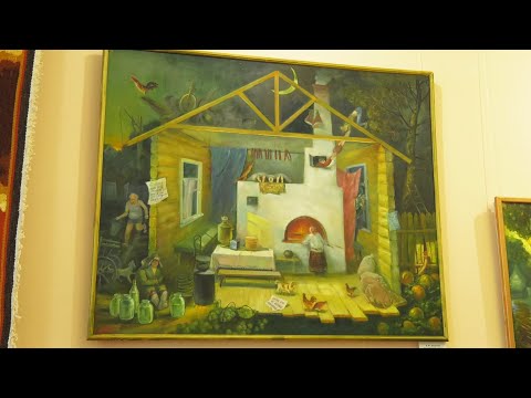 Необыкновенные гобелены представлены на выставке "Образы. Фактуры. Материалы" в Гомеле видео
