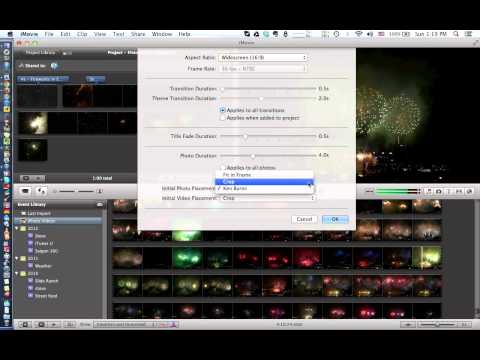 how to eliminate ken burns effect in imovie