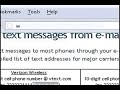 Send text messages from e-mail Send text messages from e-mail