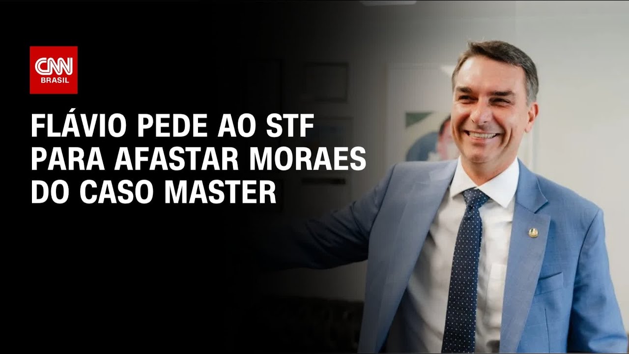 Flávio Bolsonaro pede ao STF que declare Moraes suspeito para julgar Vorcaro | CNN 360º