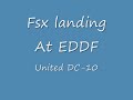 United DC-10 Landing