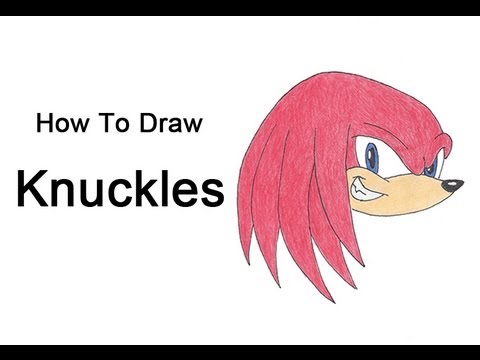 how to draw knuckles step by step easy