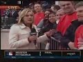 News Blooper - Cussing Fan shocks reporter