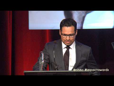 Michael Pena Accepts NHMC #ImpactAwards
