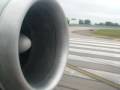 airplane engine explodes from inside cabin?